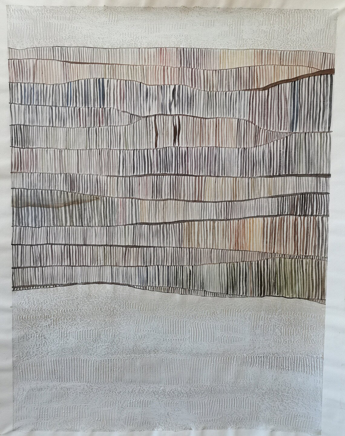 Whispering Reeds: Abstract Panel