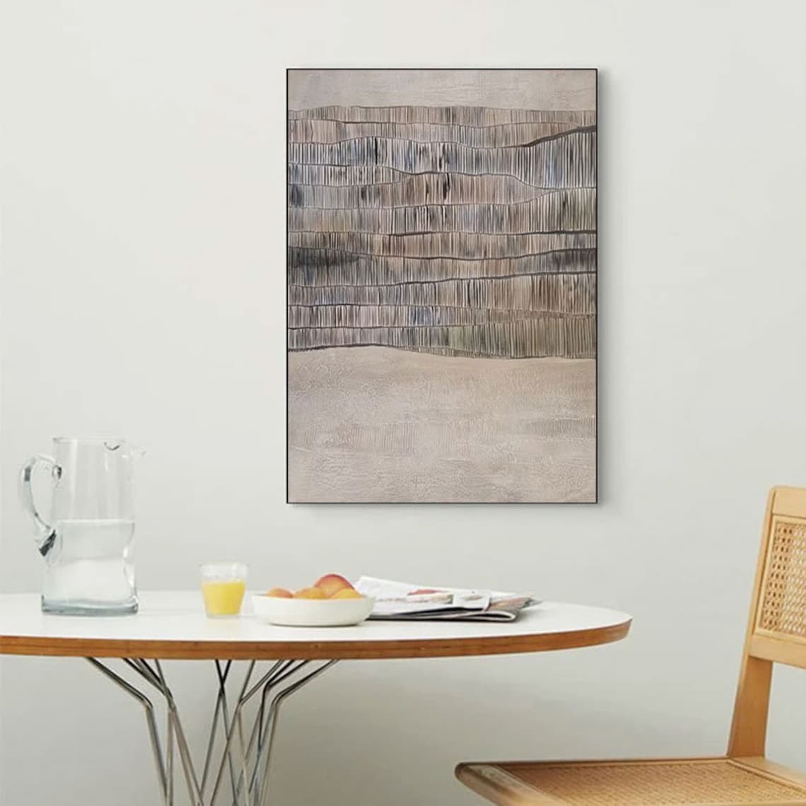 Whispering Reeds: Abstract Panel