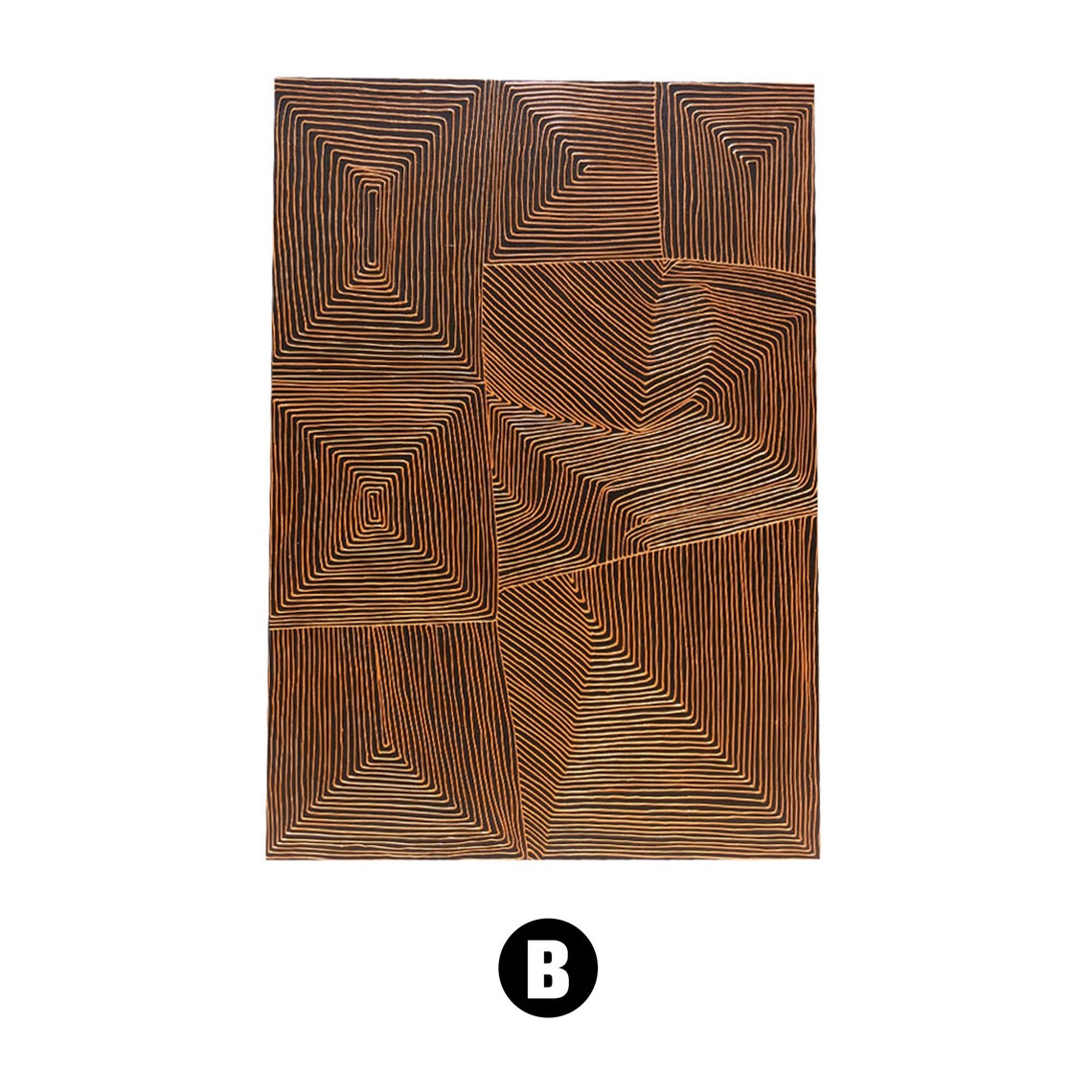 Geometric Essence - Abstract Wall Art with Linear Patterns