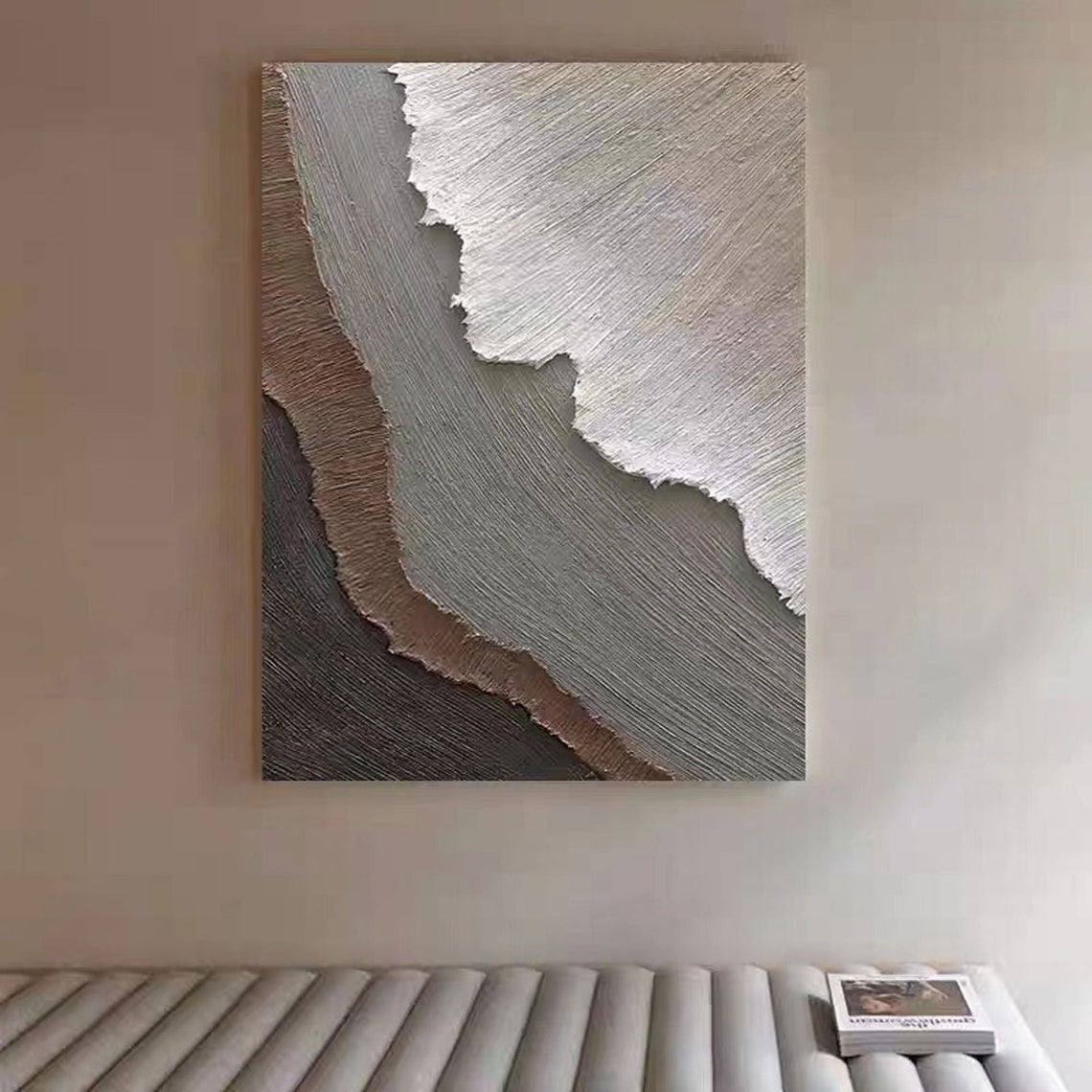 Rippled Essence – Metallic Textured Wall Art