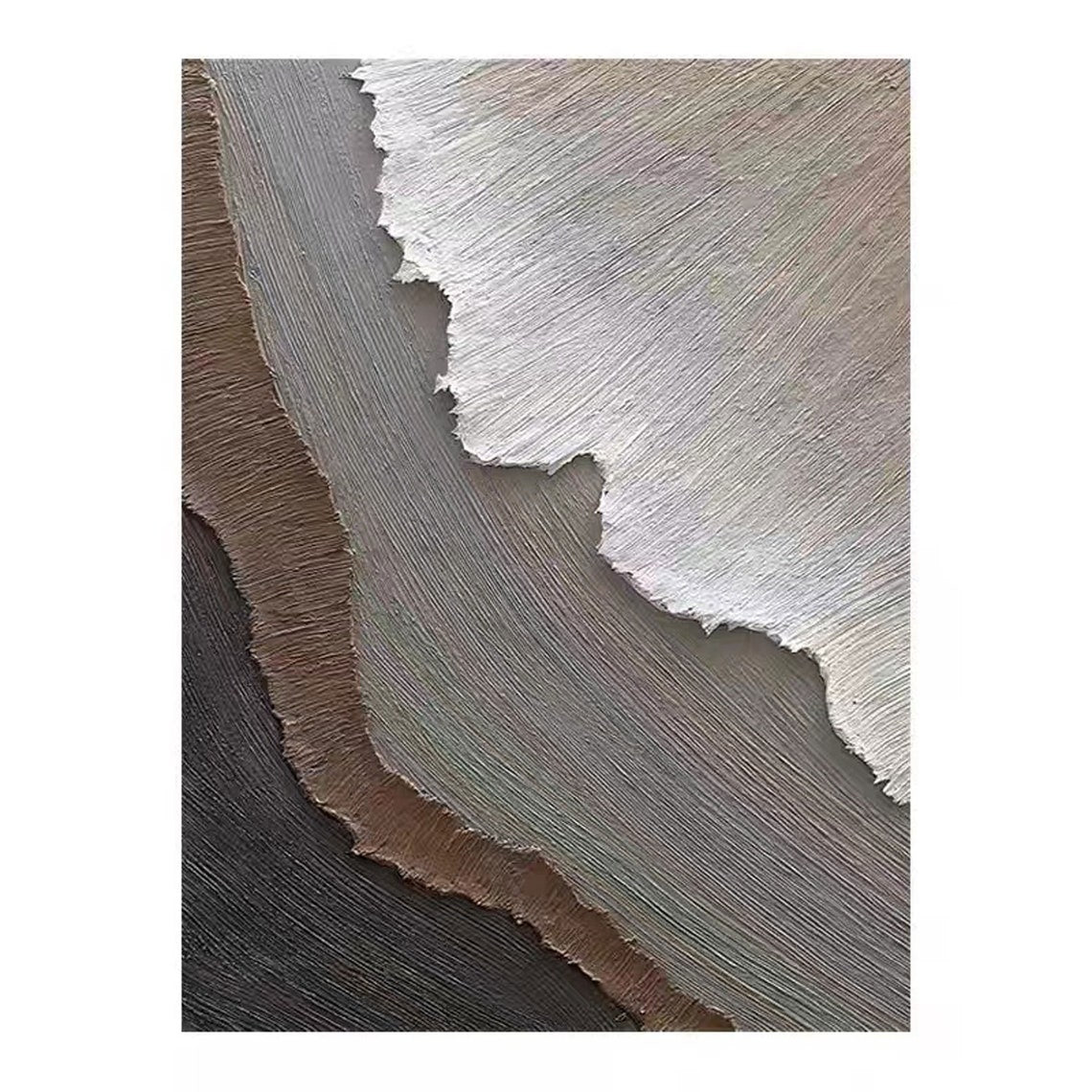 Rippled Essence – Metallic Textured Wall Art