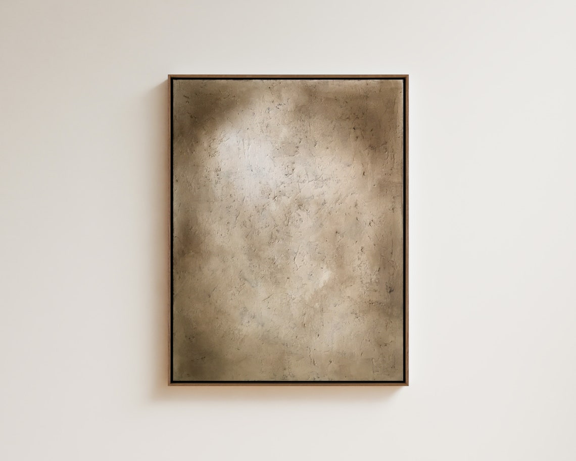 Subtle textured abstract wall art featuring neutral tones for modern interiors.