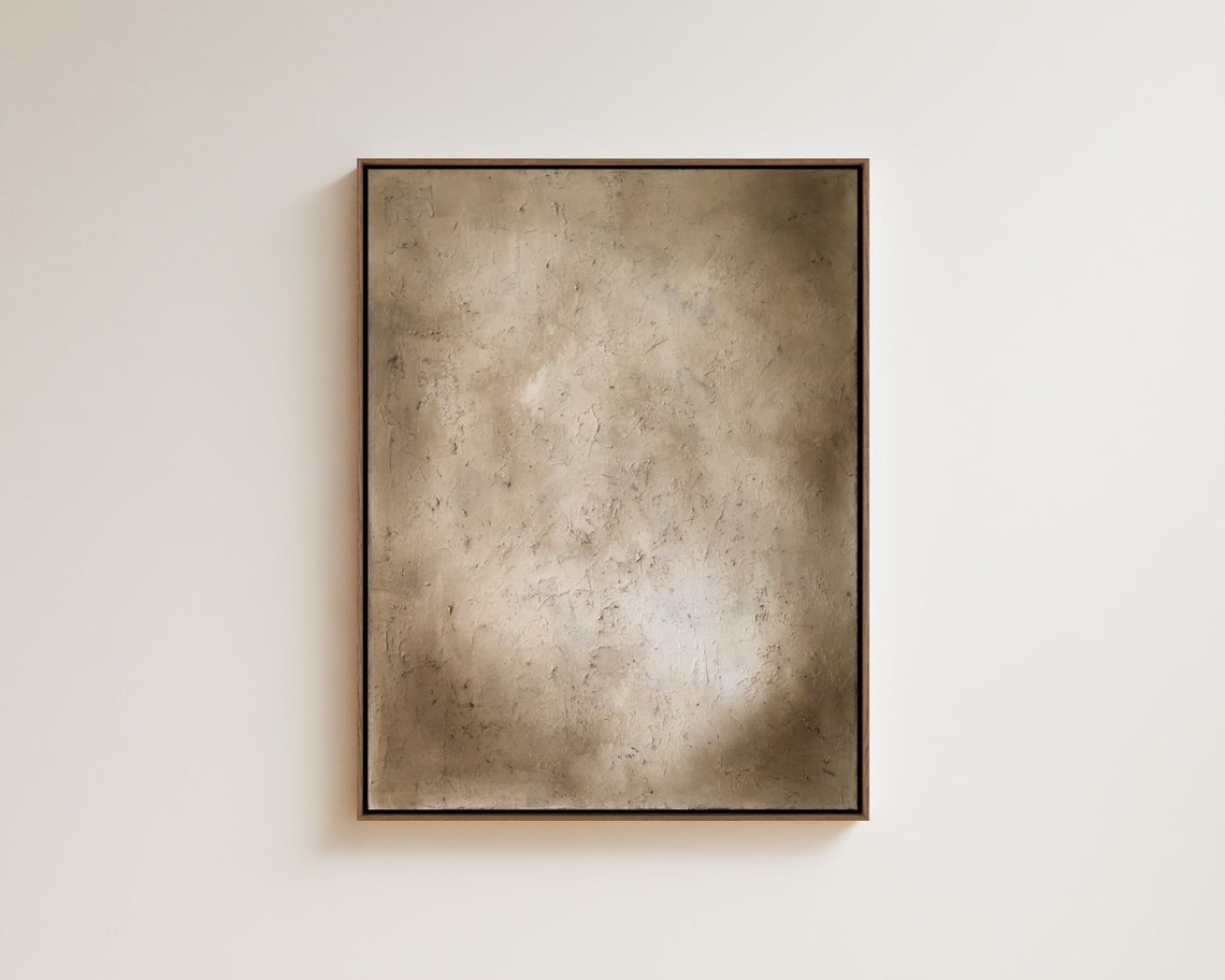 Subtle textured abstract wall art featuring neutral tones for modern interiors.