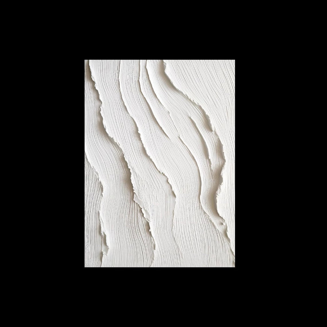 Tranquil Dune Artistry textured art on canvas white minimalist wall decor