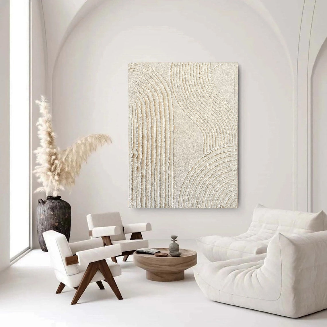 Whispering Sands abstract expressionism textured canvas wall art