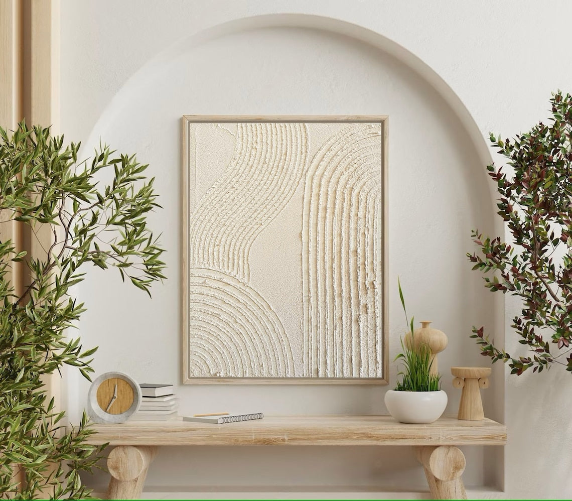Whispering Sands abstract expressionism textured canvas wall art