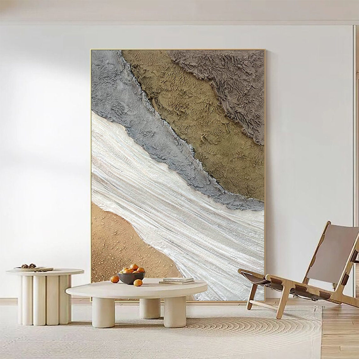 Terraform Artistry Panel textured canvas art with earthy abstract design