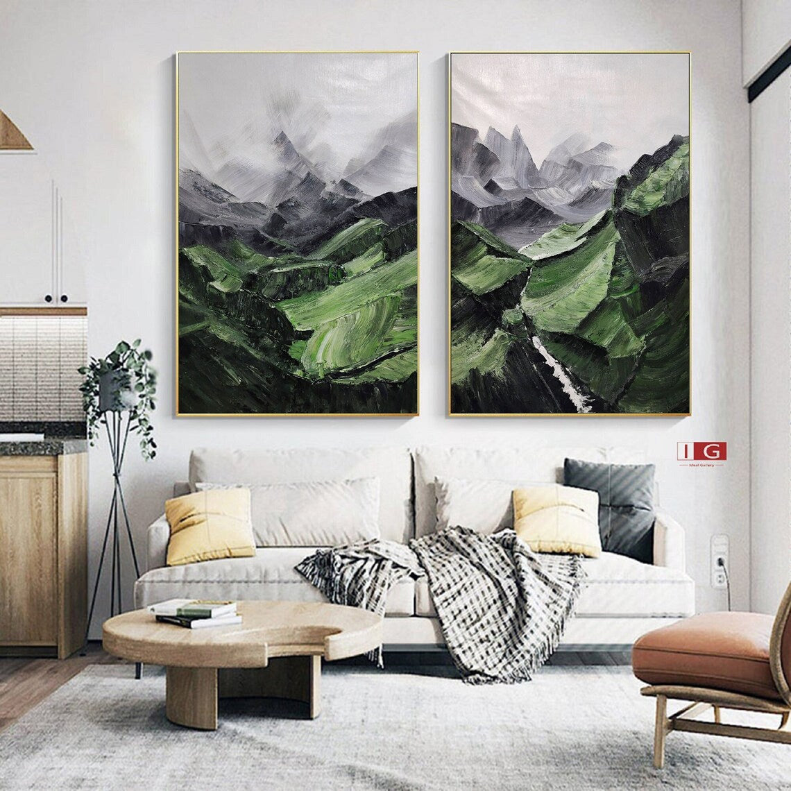 Verdant Peaks Diptych