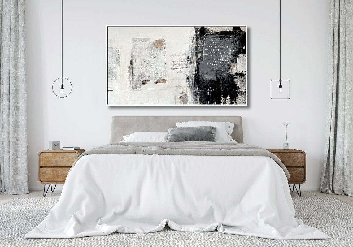 Abstract Monochrome Mingle - Abstract Line Art Wall Decor