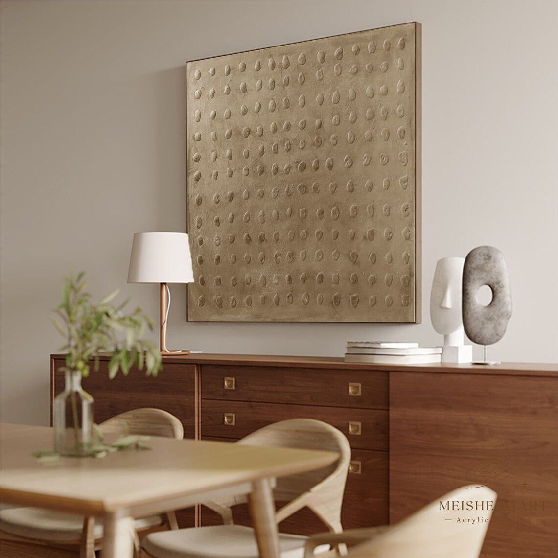 Rhythmic Elevation – Minimalist Abstract Textured Wall Art