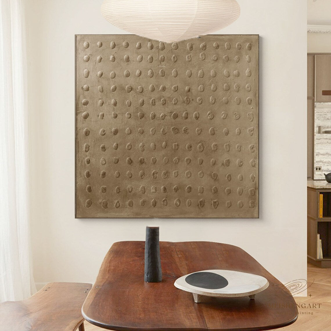 Rhythmic Elevation – Minimalist Abstract Textured Wall Art