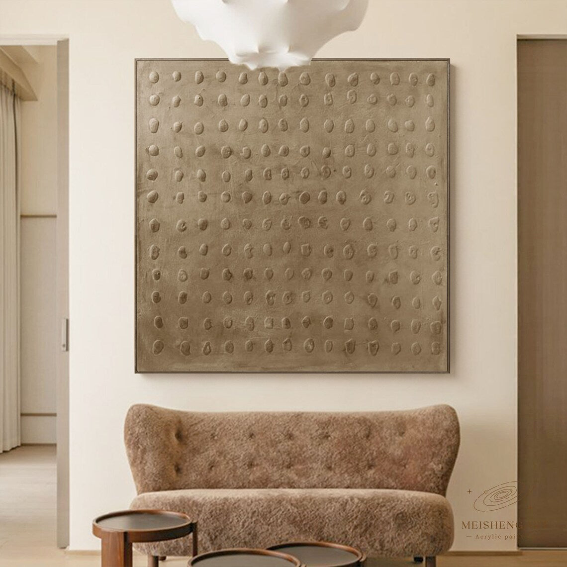 Rhythmic Elevation – Minimalist Abstract Textured Wall Art