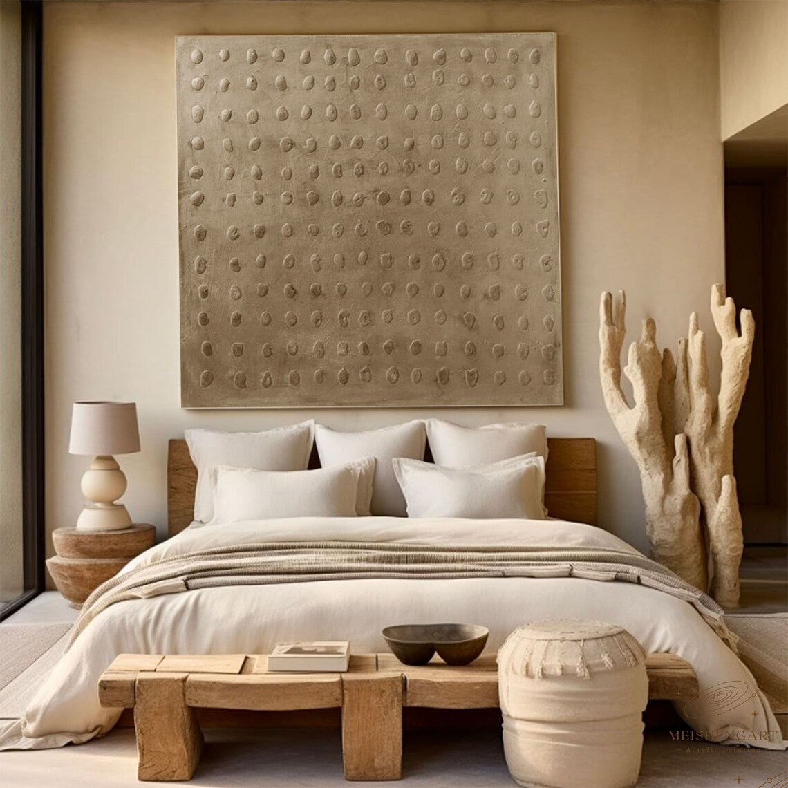 Rhythmic Elevation – Minimalist Abstract Textured Wall Art