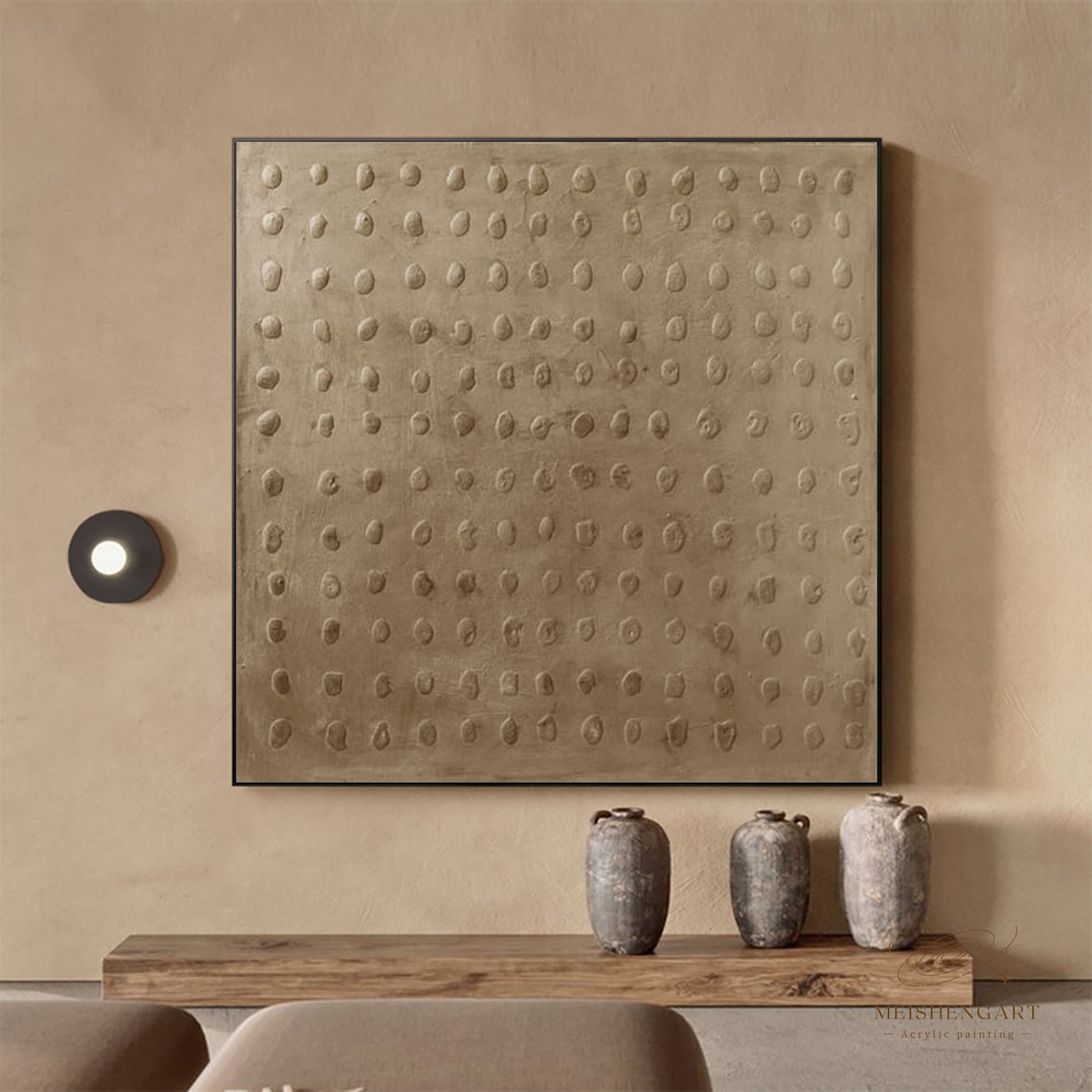 Rhythmic Elevation – Minimalist Abstract Textured Wall Art