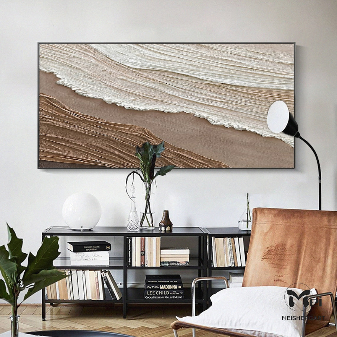 Ethereal Sandscape - Neutral Tone Textured Wall Art