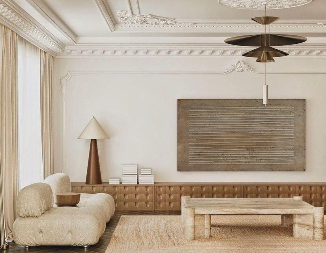 Eternal Harmony Canvas – Simple Line Abstract Wall Decor