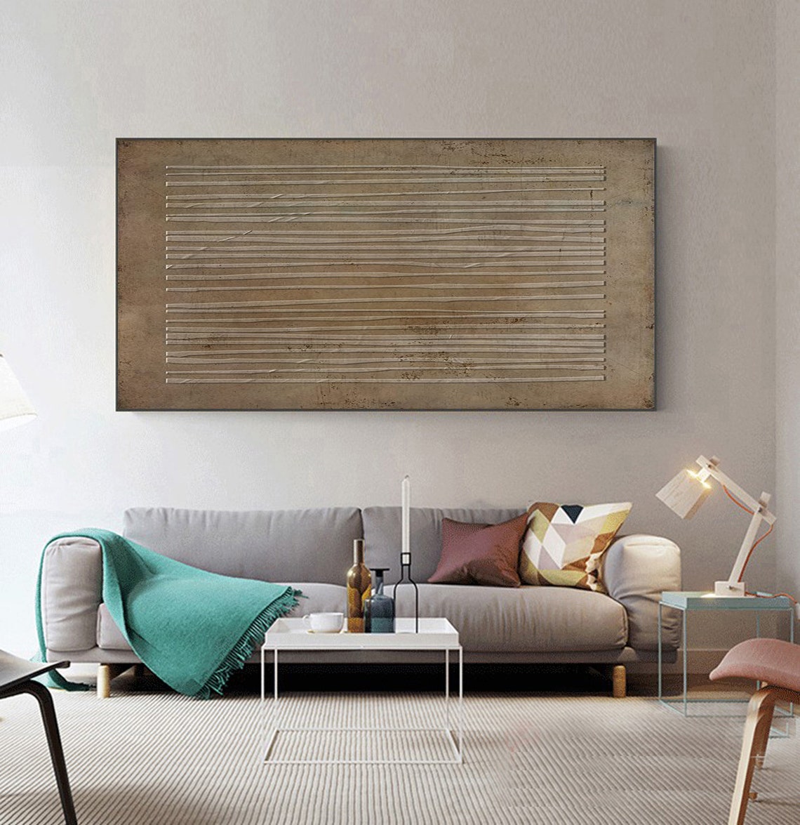 Eternal Harmony Canvas – Simple Line Abstract Wall Decor