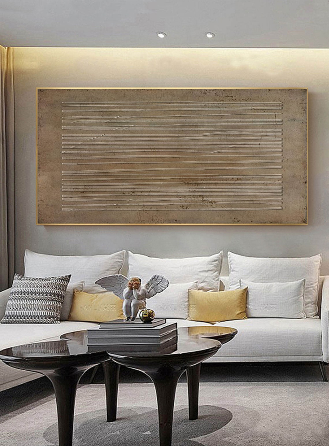 Eternal Harmony Canvas – Simple Line Abstract Wall Decor