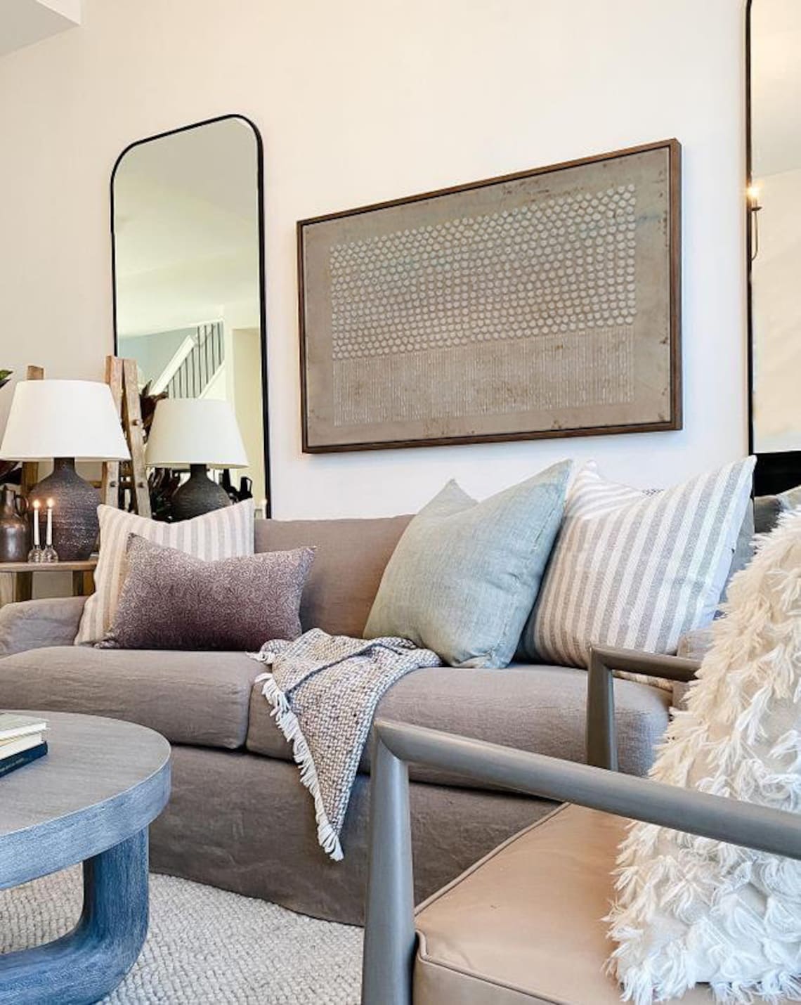 Rhythmic Echoes Artwork – Abstract Geometric Textured Wall Decor