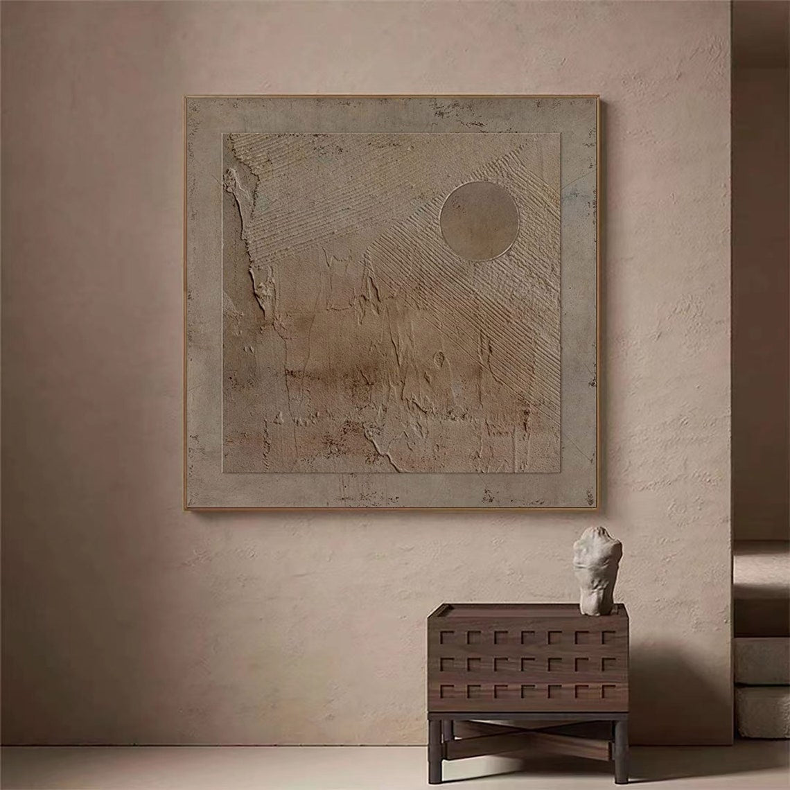 Serene Sandscape - Neutral Abstract Wall Art Decor