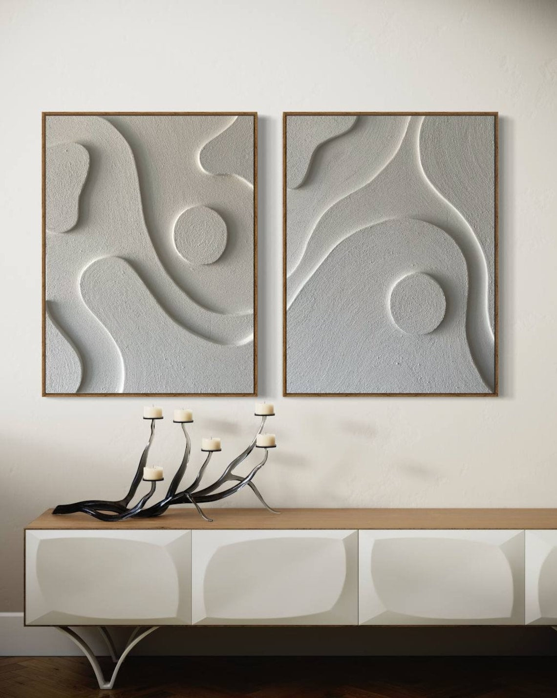 Mystic Ripples Essence 3D wall art with ripple texture design