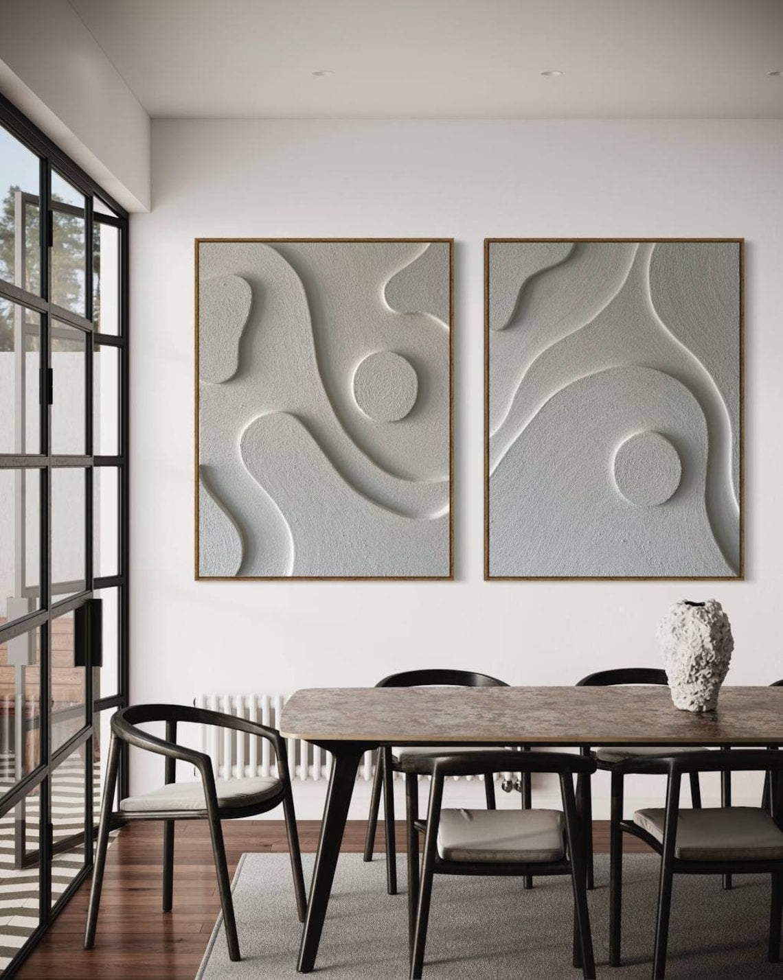 Mystic Ripples Essence 3D wall art with ripple texture design