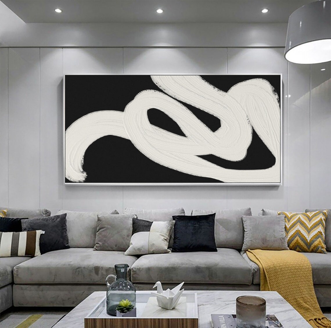 Monochrome Elegance Canvas