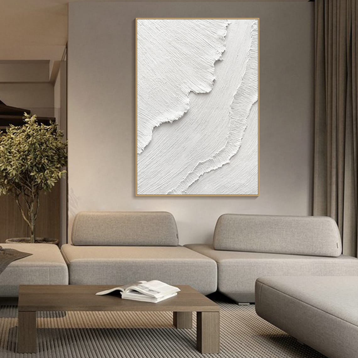 Textured Serenity Canvas