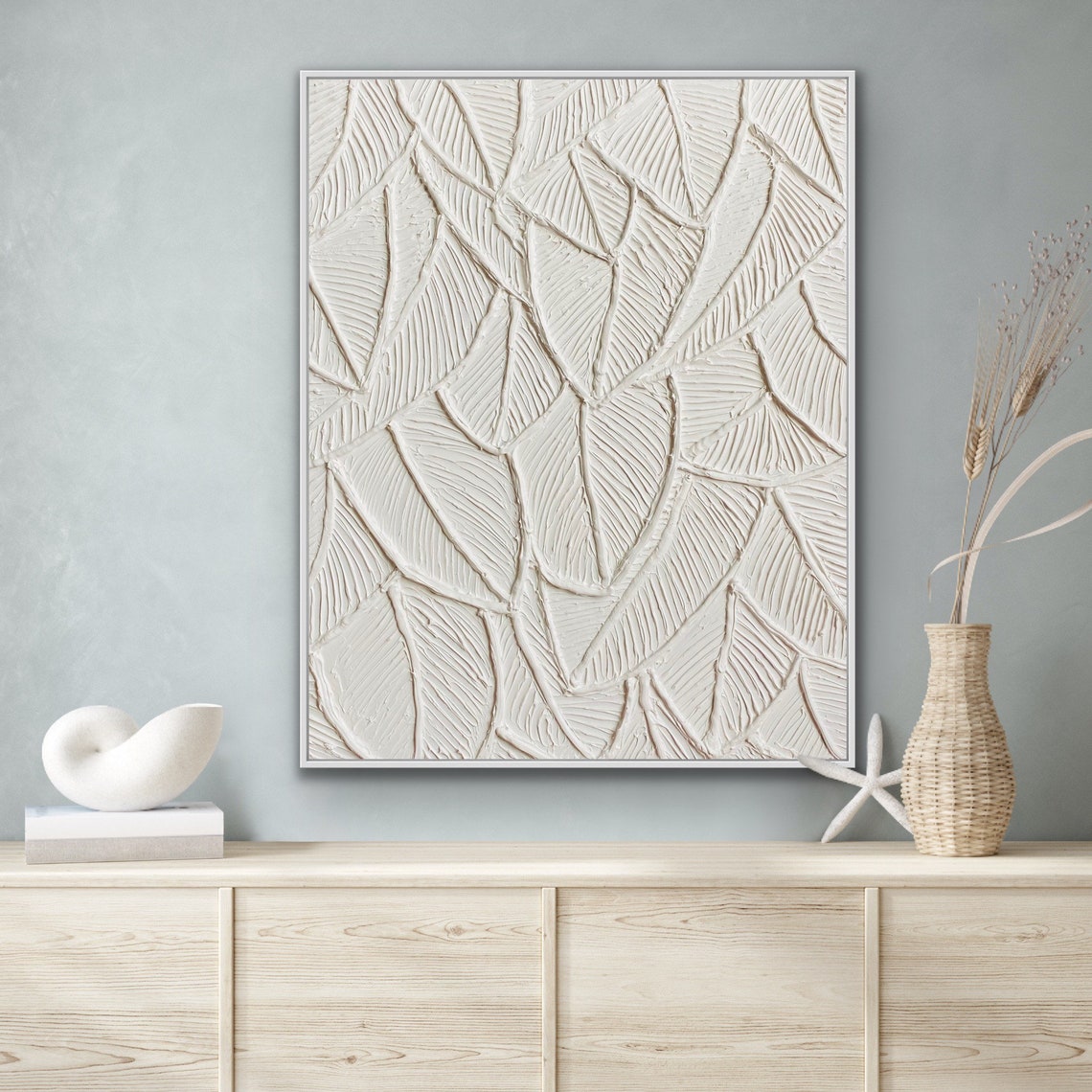 Botanical Bas-Relief Duo