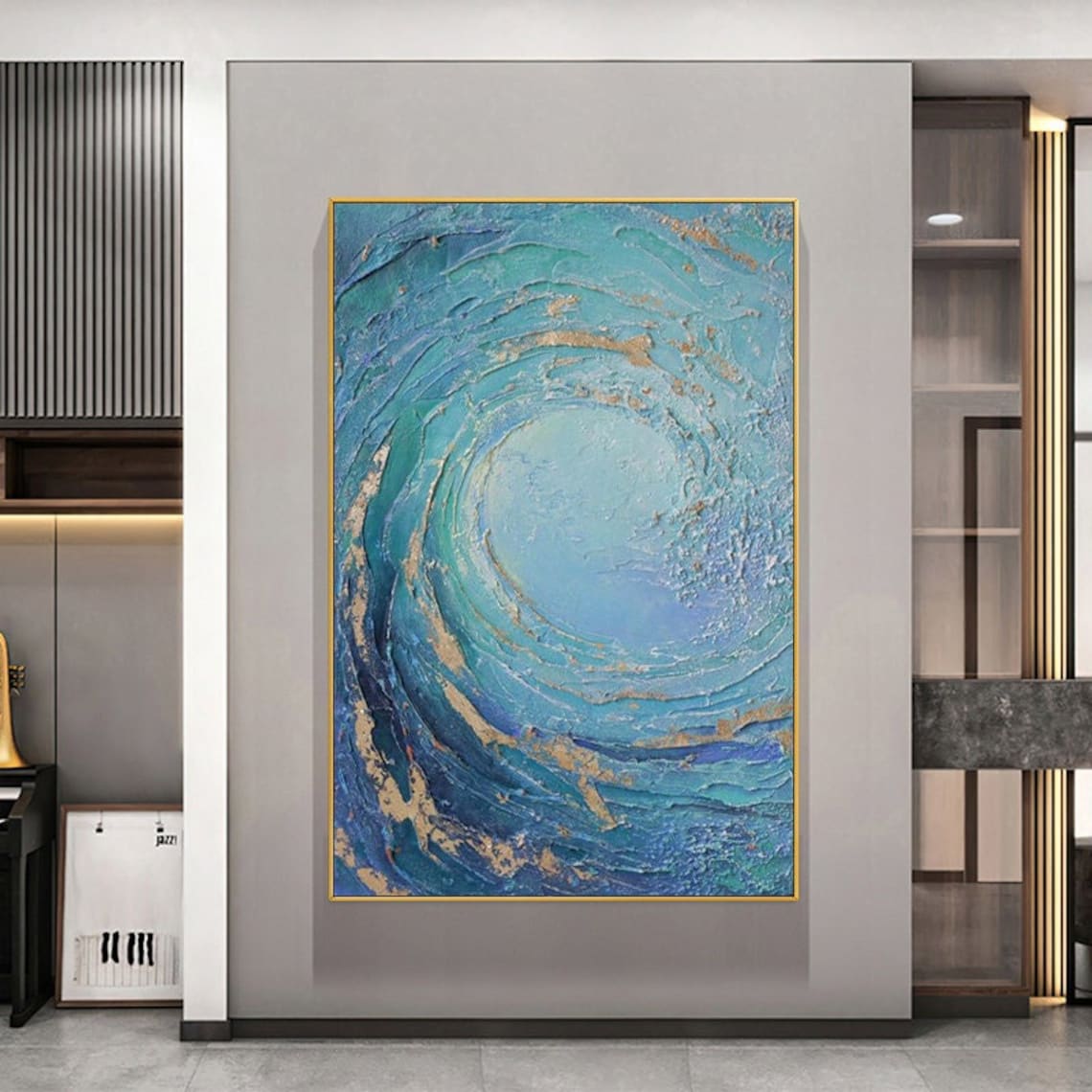 Azure Swirl Elegance