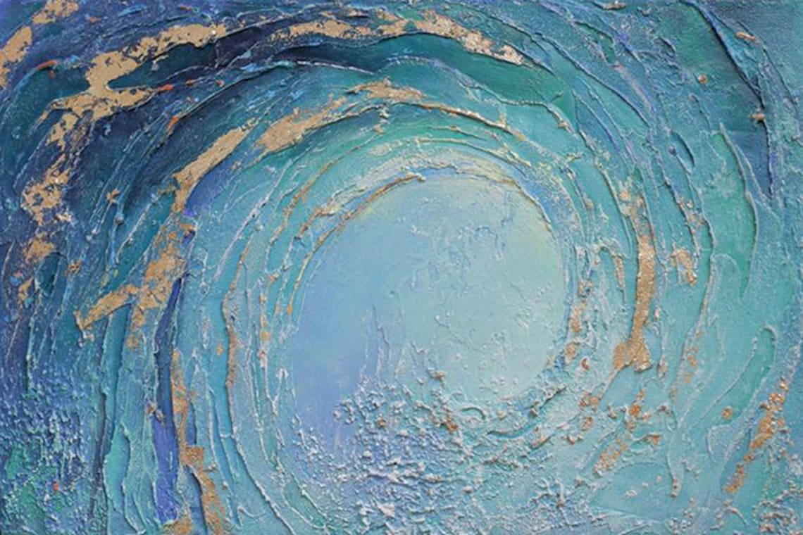 Azure Swirl Elegance