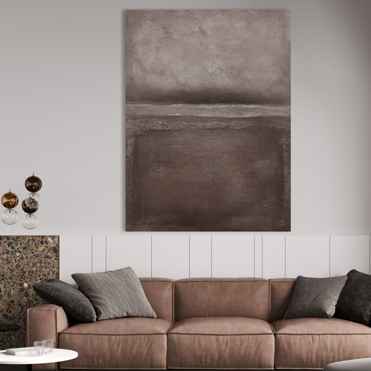 Minimalist textured canvas in neutral tones – wall art abstract wall art for modern decor