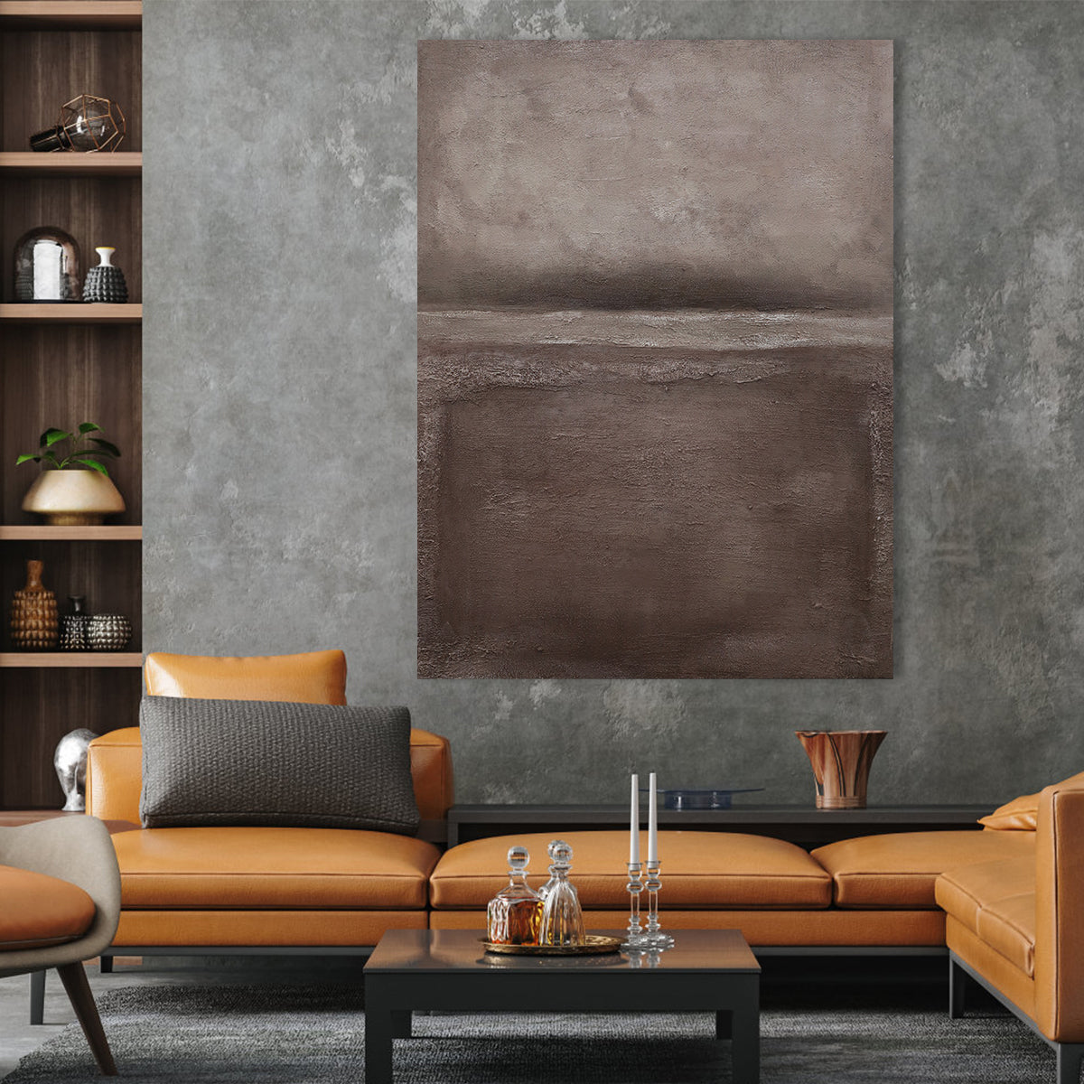 Minimalist textured canvas in neutral tones – wall art abstract wall art for modern decor