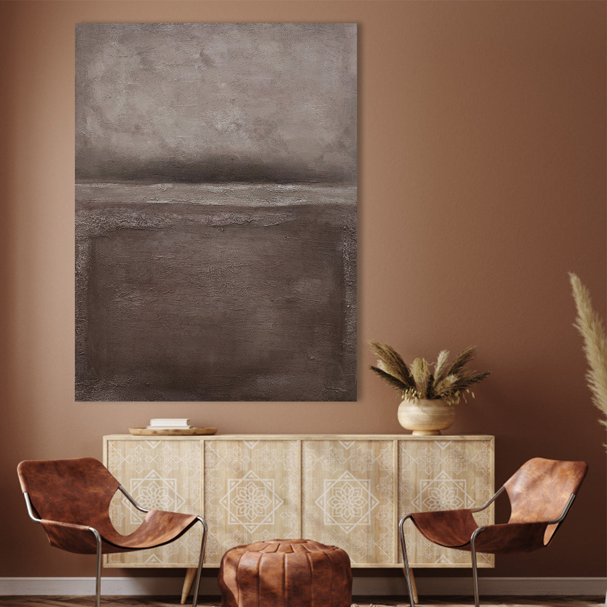 Minimalist textured canvas in neutral tones – wall art abstract wall art for modern decor