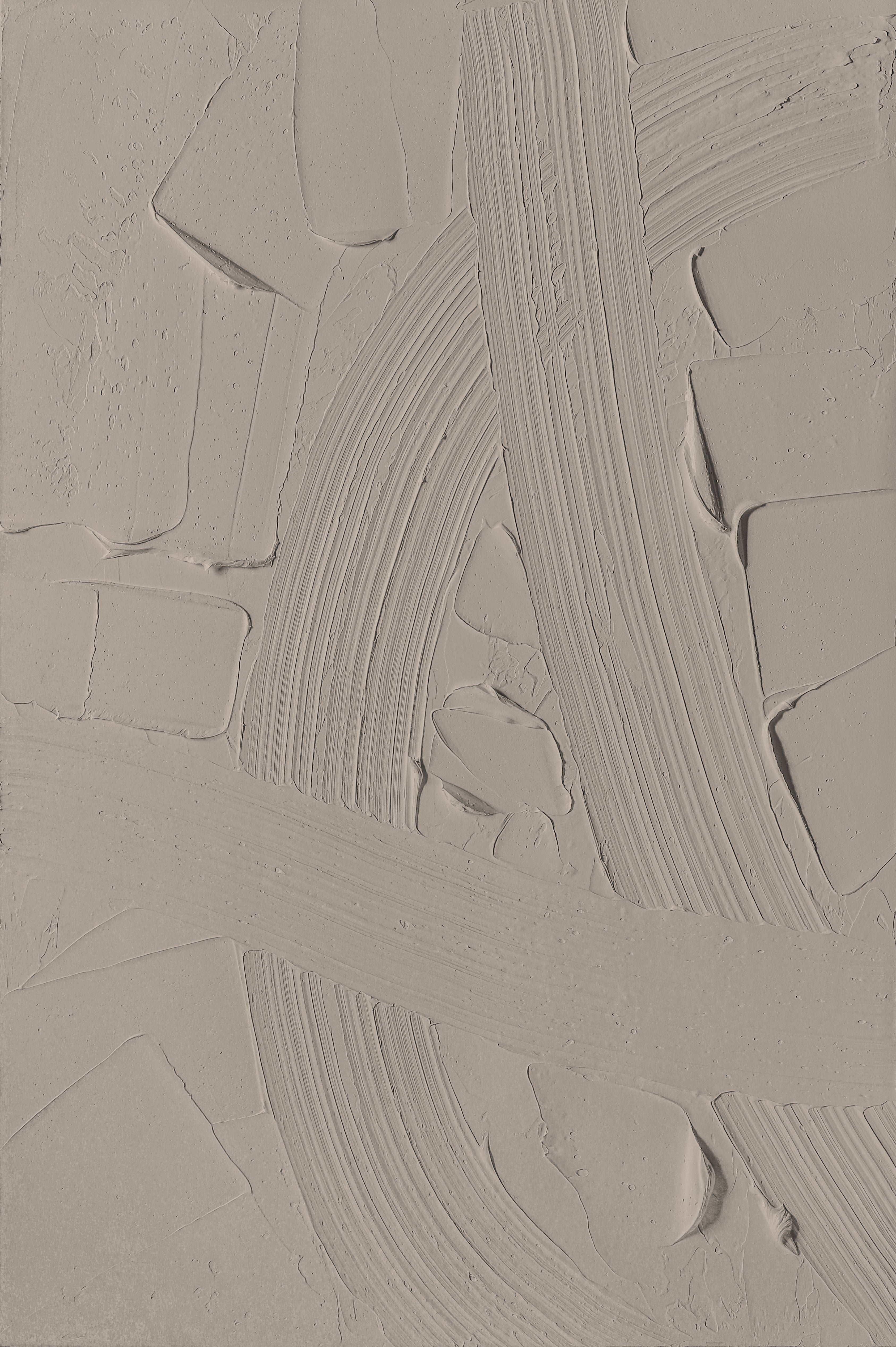 Beige Abstract Textured Canvas Art