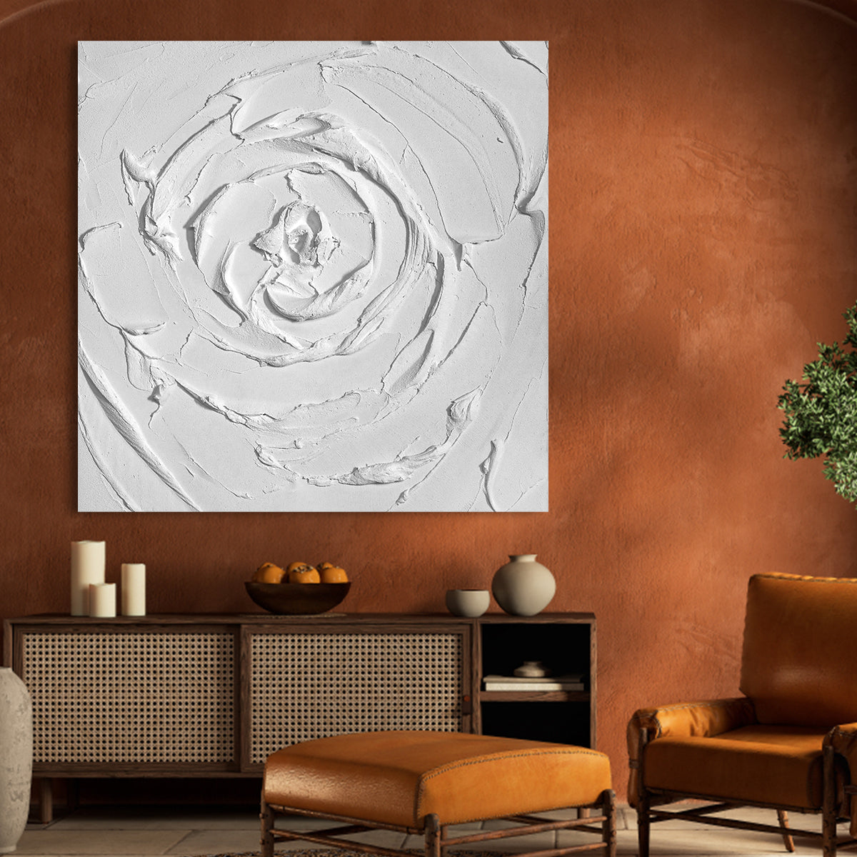 Spiral Blossom: Textured Grace