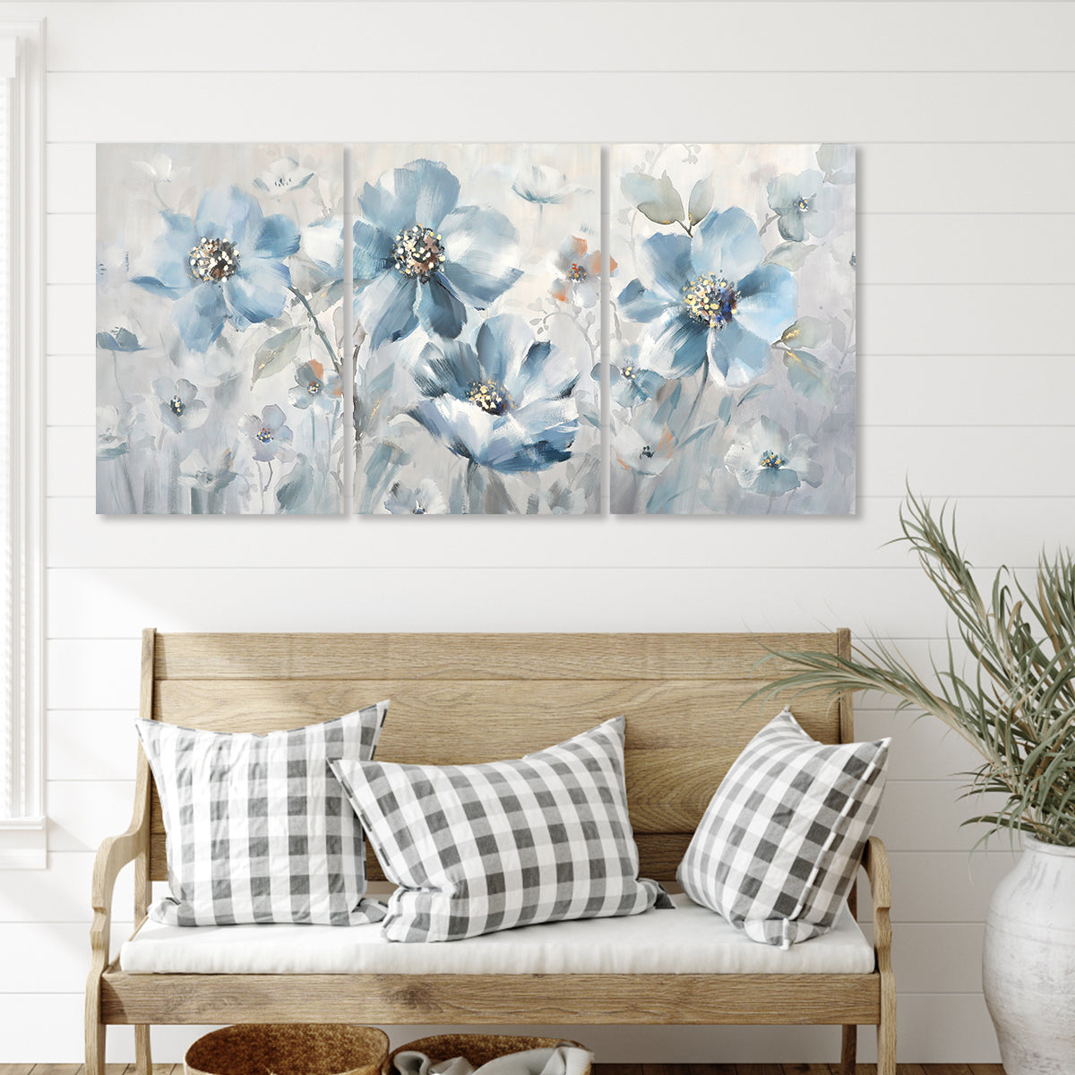 Tranquil Bloom Triptych