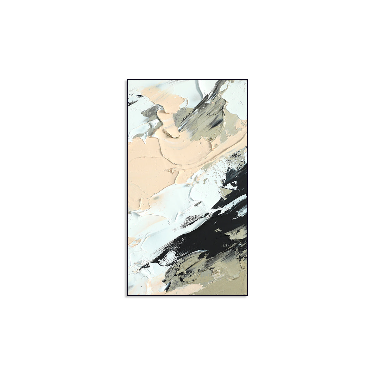 Neutral Tones Abstract Canvas Art