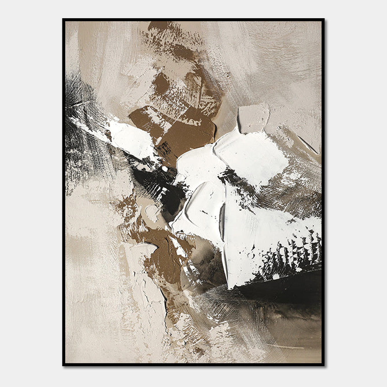 Abstract Earthy Tones Textured Painting