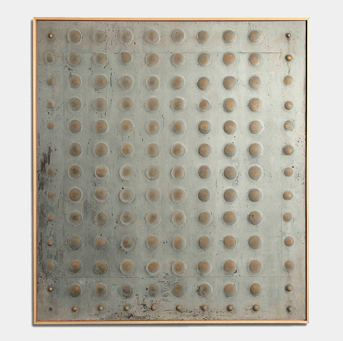 Abstract Geometric Texture Wall Art – Minimalist Industrial Pattern