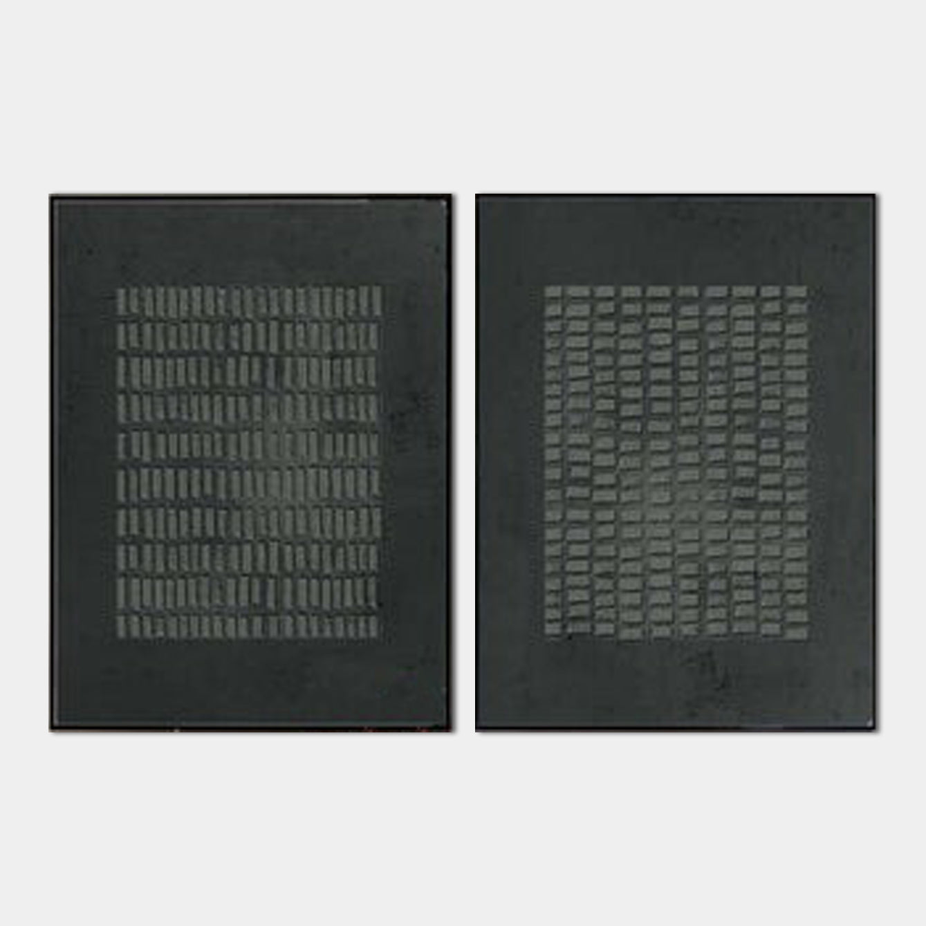 Abstract Gridscape Duo – Textured Wall Art