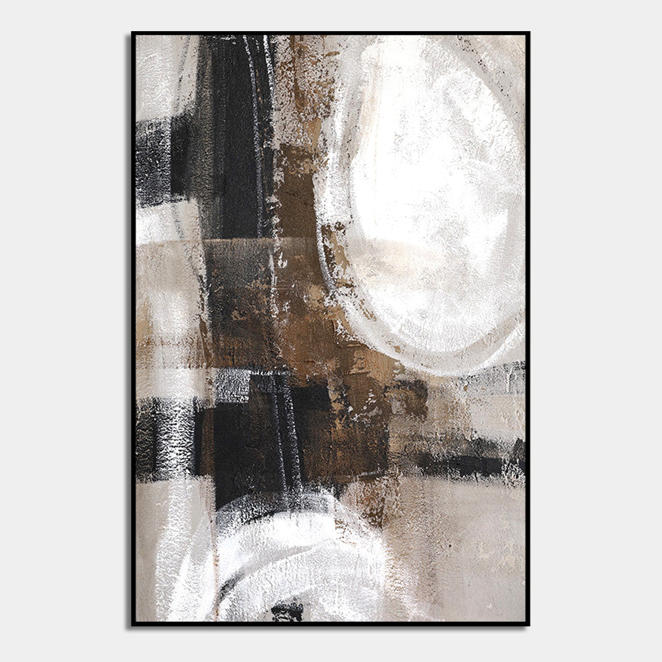 Abstract Harmony in Earth Tones