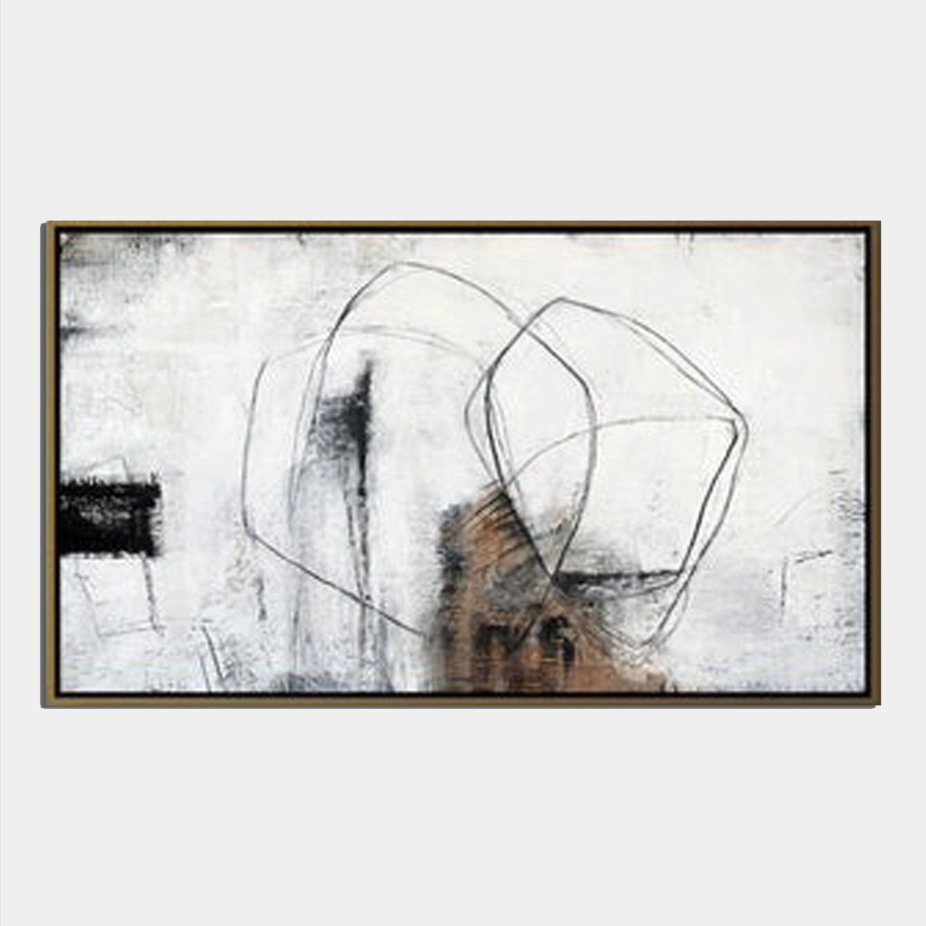 Abstract Monochrome Mingle - Abstract Line Art Wall Decor
