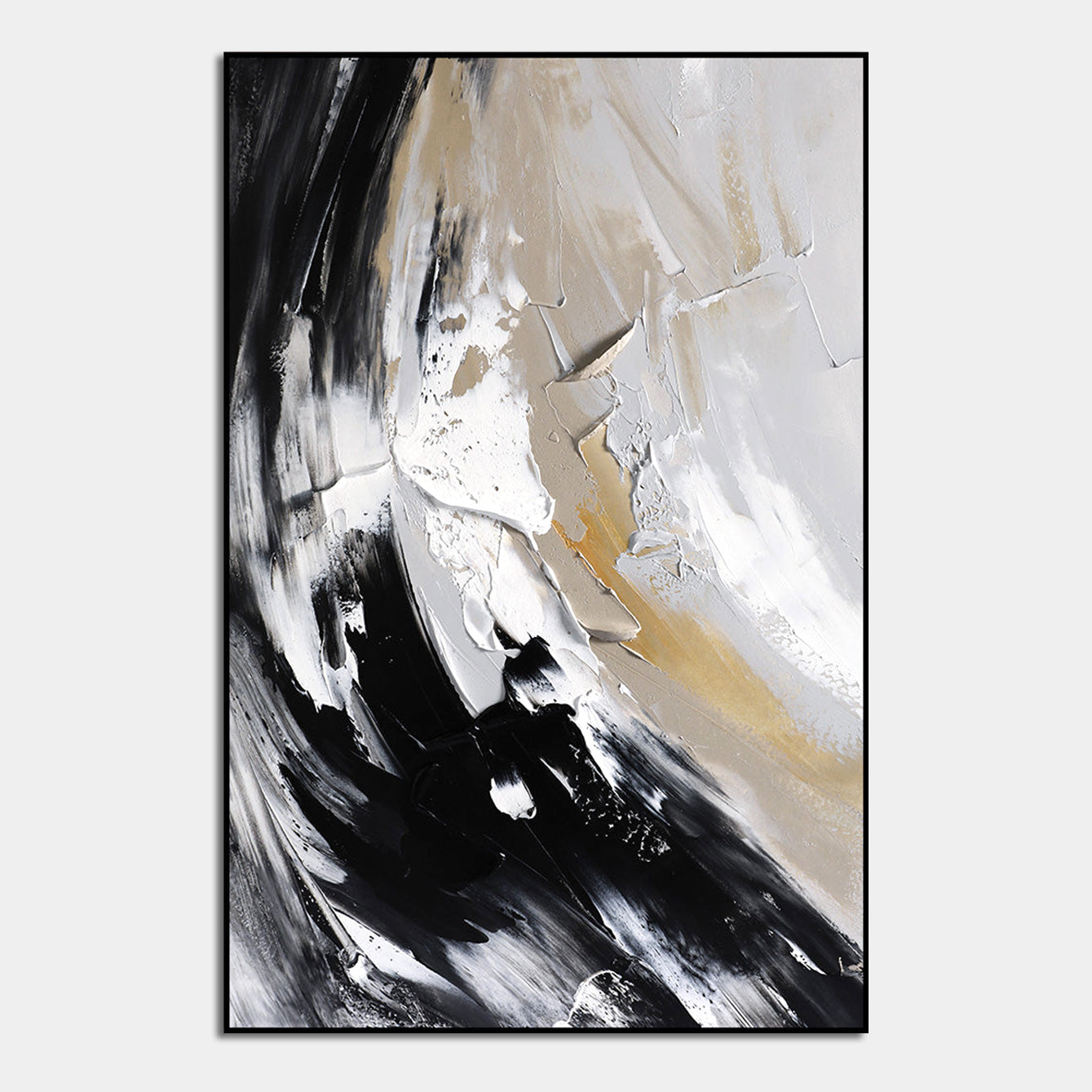 Abstract Serenity: Monochrome Elegance