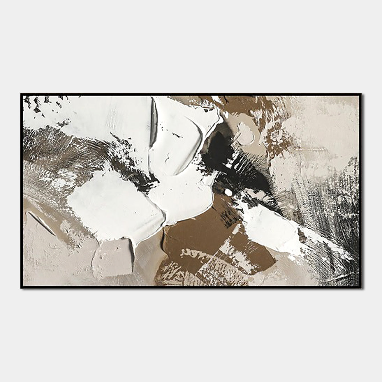 Abstract Textured Wall Art in Neutral