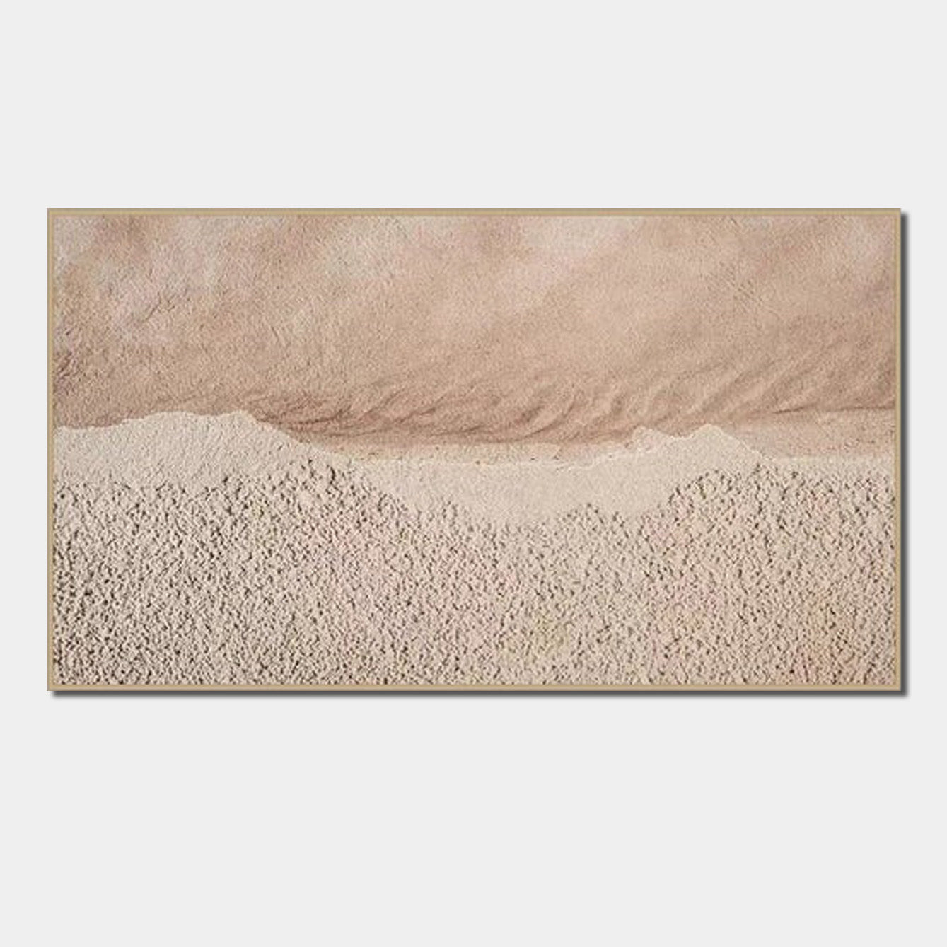 Desert Hues Elegance - Neutral Textured Abstract Wall Art