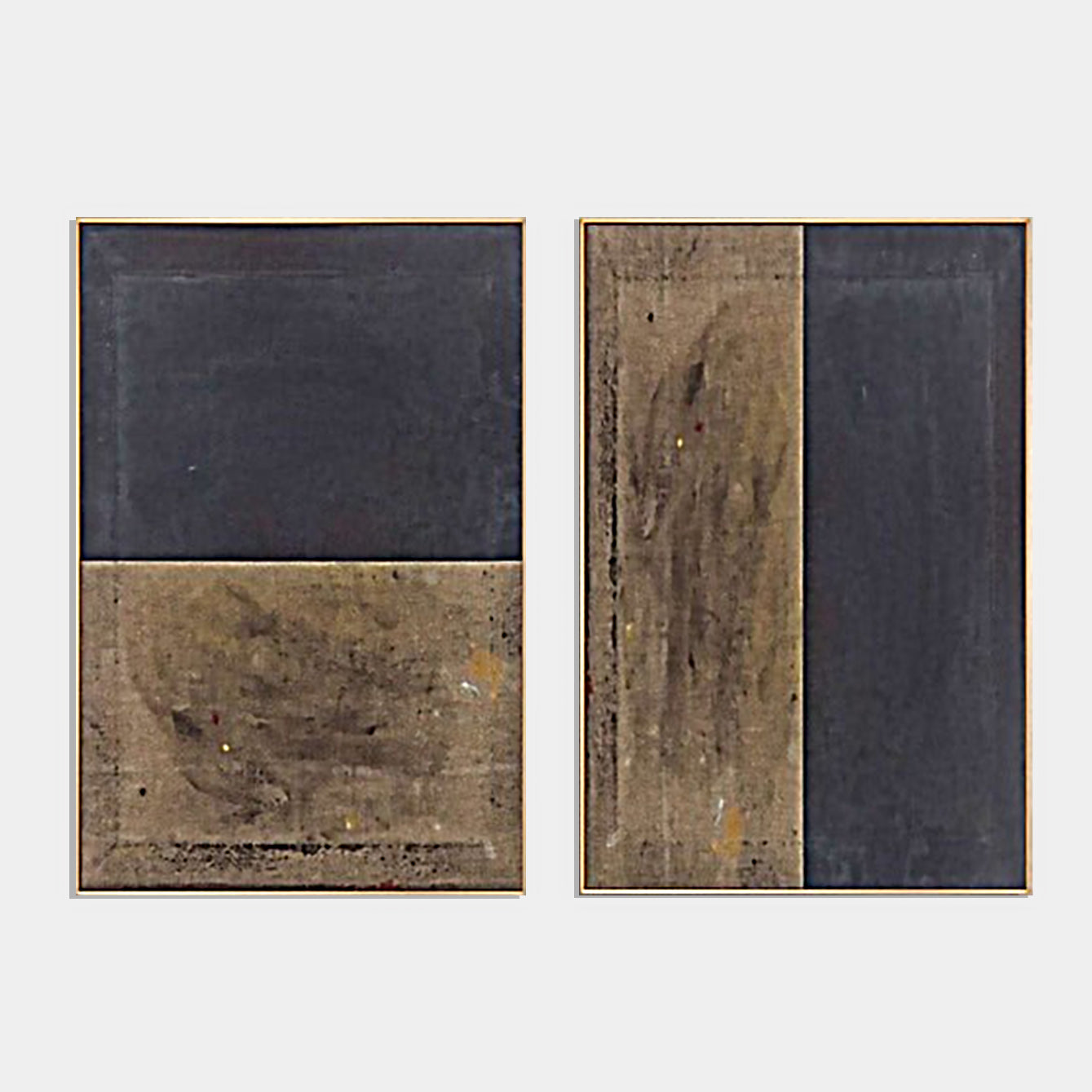 Earthen Harmony – Modern Abstract Wall Art Diptych