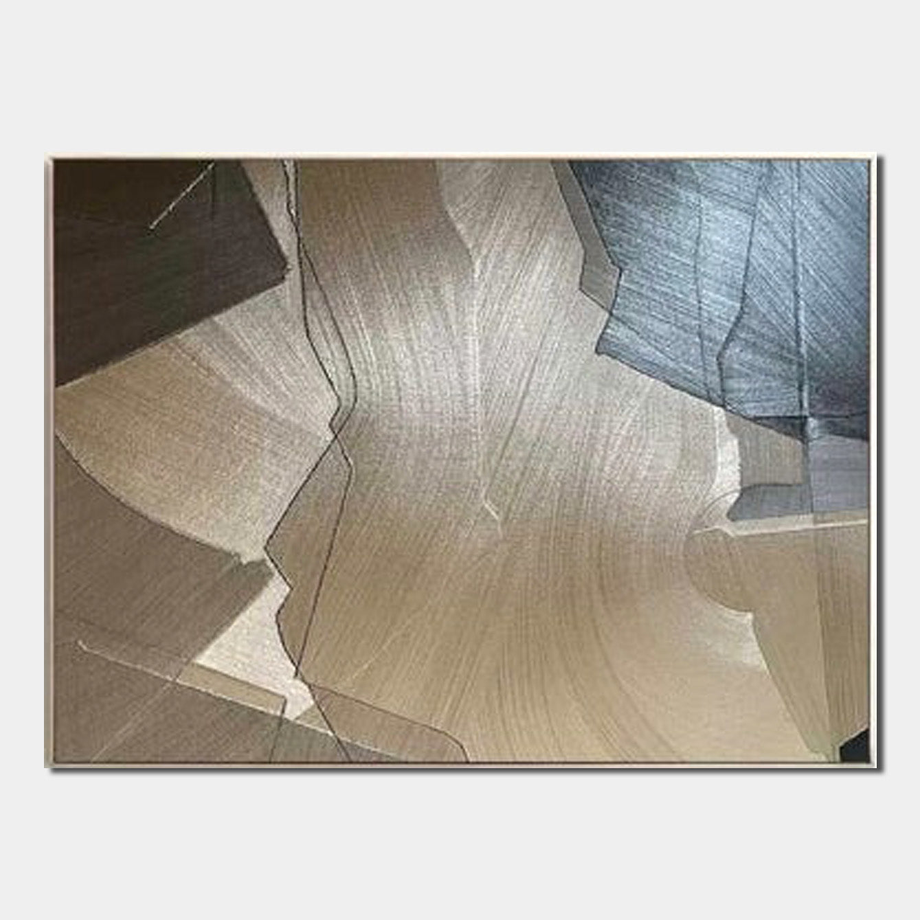 Earthen Splits – Unique Wall Art for Living Room Canvas