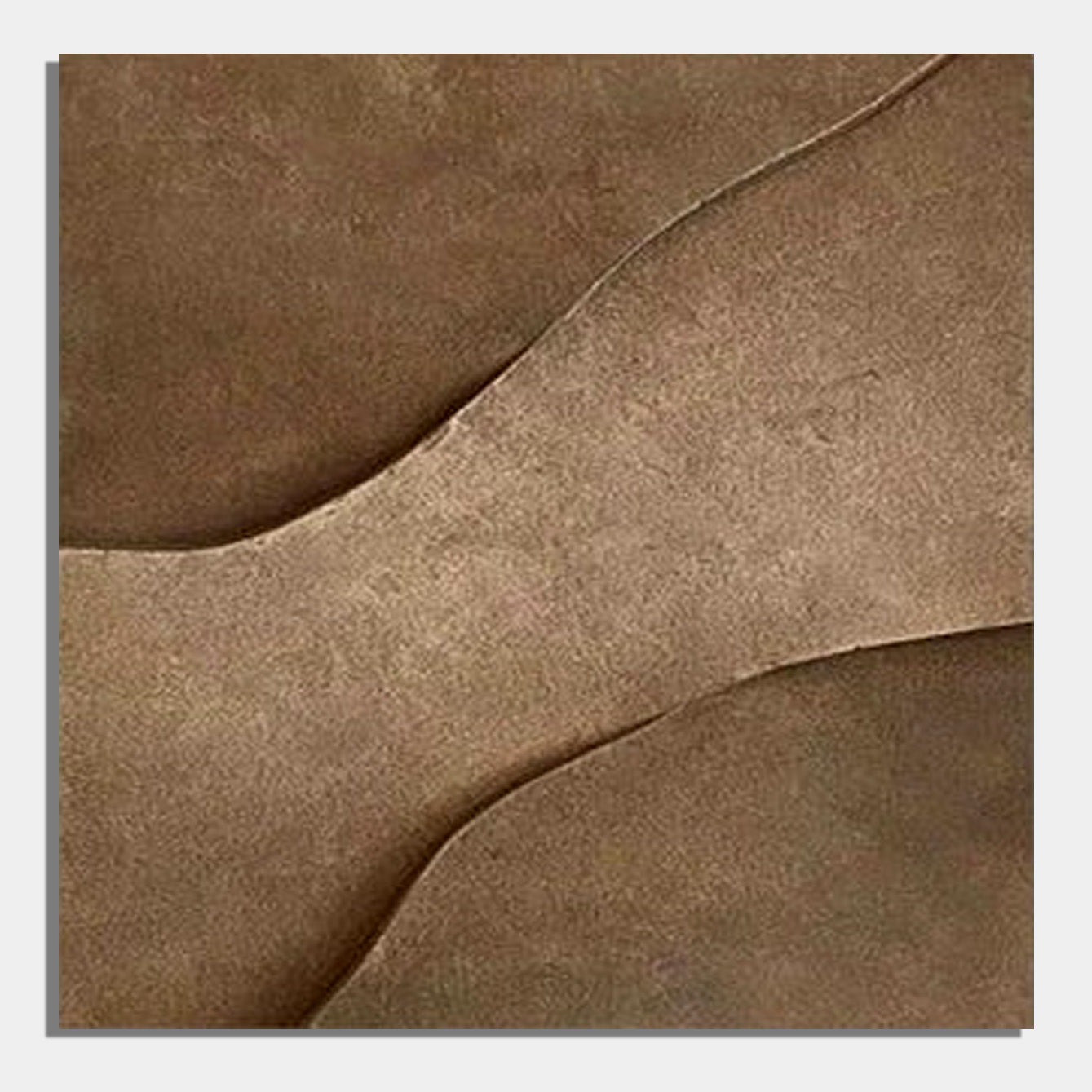Earthen Waves – Neutral Toned Abstract Canvas Art