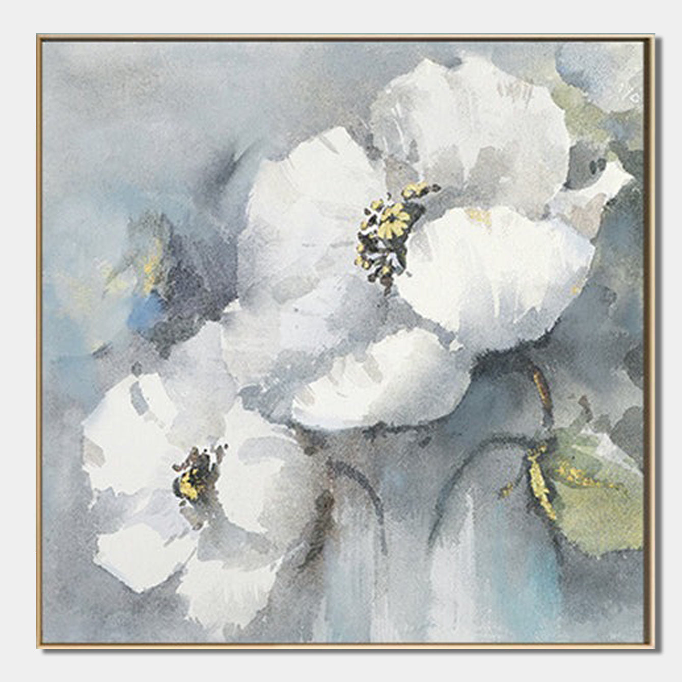 Elegance of White Blooms Canvas